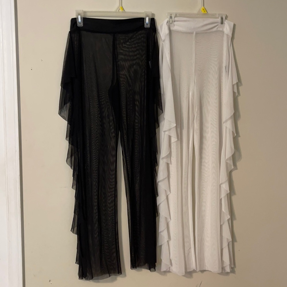 Two bathing suit coverups